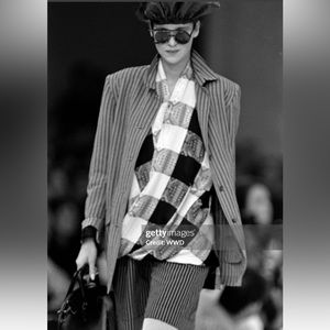 Issey Miyake short/blazer suit set from 1986 runway